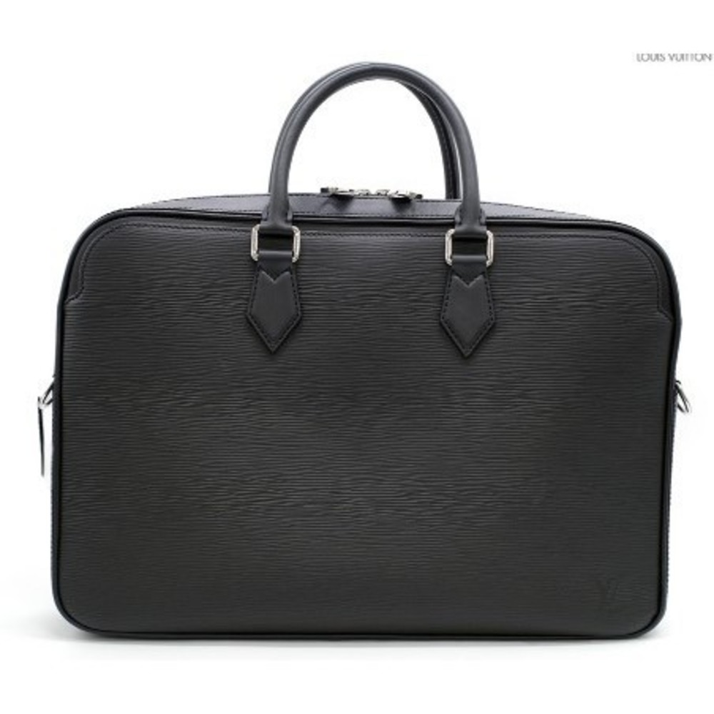 Louis Vuitton Dandy MM Briefcase Business Bag Epi Black